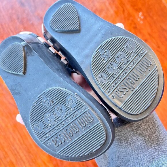 Mini Melissa Alice in Wonderland Cheshire Cat Maryjane Shoes- Size 6 - Picture 6 of 7